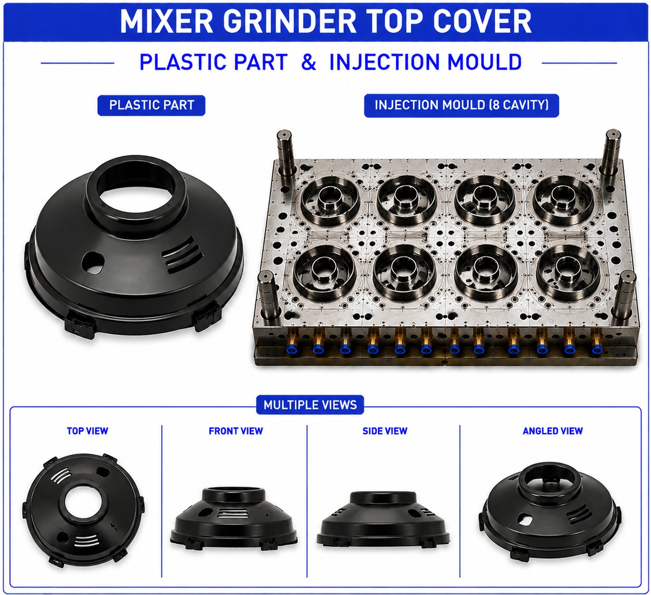 Mixer Grinder Plastic Top Cover Mould and Moulding Service
